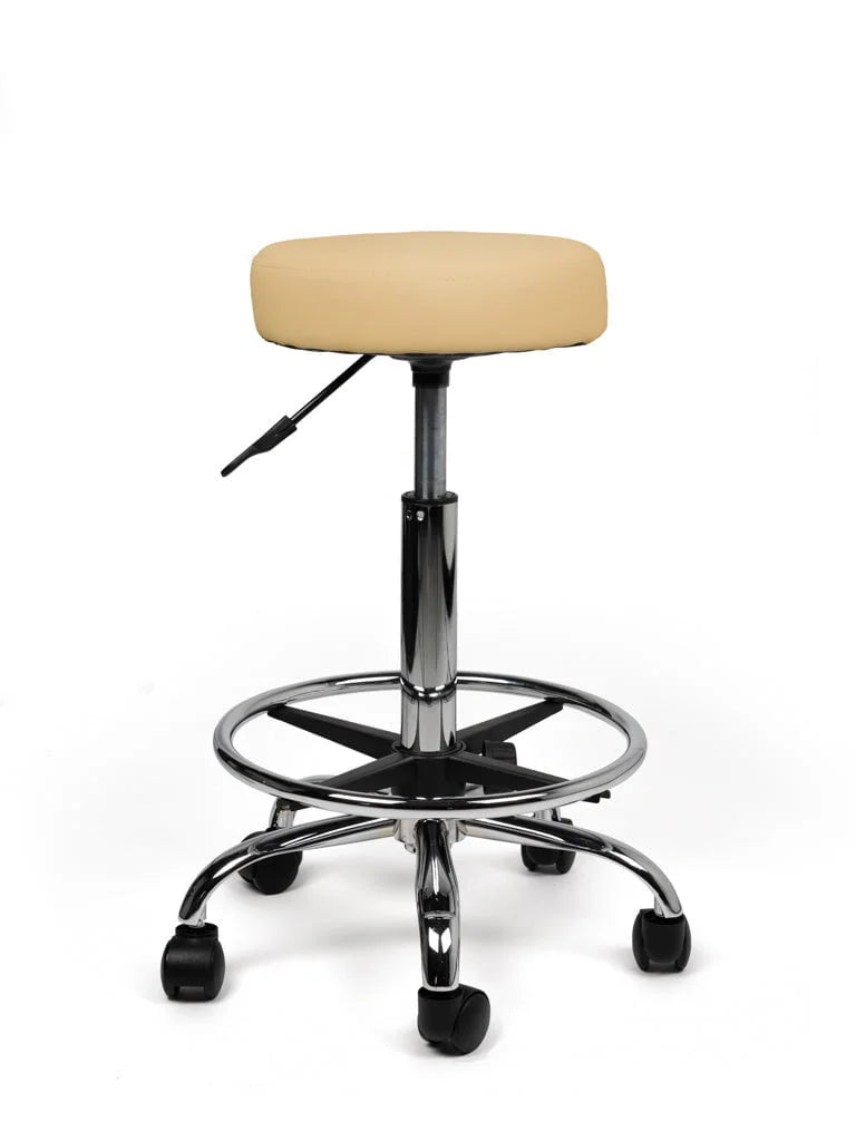 Ergonomische Tabouret Beige op Wielen