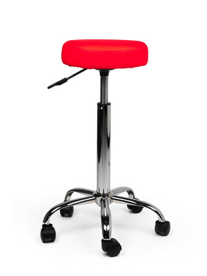 Ergonomische Tabouret Rood op Wielen