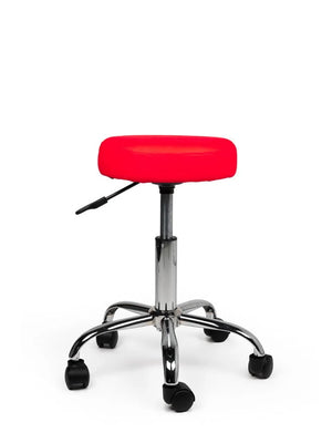 Ergonomische Tabouret Rood op Wielen