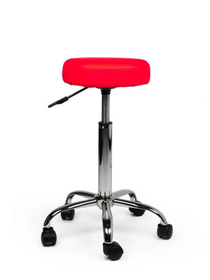 Ergonomische Tabouret Rood op Wielen